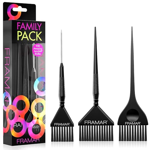 Framar Hair Color Brush Set - 3 Pack Tint Brushes