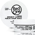 Redone Hair Styling Wax White 150ml | Extra Hold & Long Lasting Shine | Gel Wax for Men & Women | Peach Scent | Strong Hold Edge Control Wax | Non-Sticky Wet Look Finish | Professional Barber Hair Wax