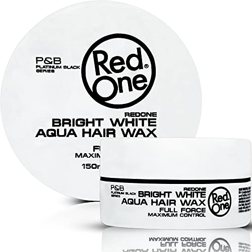 Redone Hair Styling Wax White 150ml | Extra Hold & Long Lasting Shine | Gel Wax for Men & Women | Peach Scent | Strong Hold Edge Control Wax | Non-Sticky Wet Look Finish | Professional Barber Hair Wax