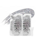 Silver Holographic Body Glitter Gel - Waterproof, 2 Pack