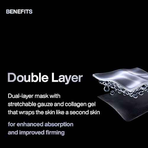 IOPE Retinol Serum in Deep Collagen Gel Mask 5+1 Set | Double-Layered Hydrogel Sheet for High Adhesion, A Full Bottle of Retinol RX 1% Serum, Intense Firming & Plumping, Anti-Aging, Korean Skincare