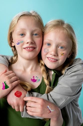 Witch Temporary Tattoos for Kids - 50 Pink & Green Stickers