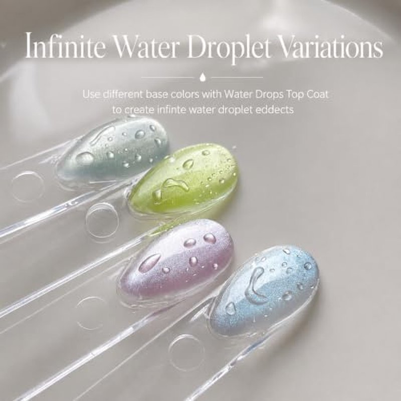 3D Water Drop Gel Top Coat - High Gloss Nail Art Finish 15ML