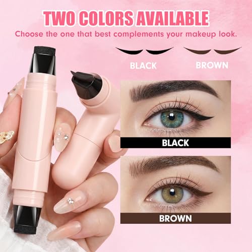 Winged Eyeliner Stamp Pen - Dual-Ended Waterproof & Smudge-Proof
