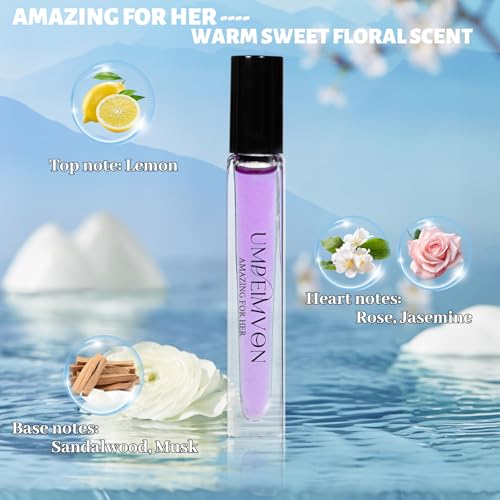 3 Pack Pheromone Perfume Oil Roller – Long Lasting, 0.33 Fl Oz