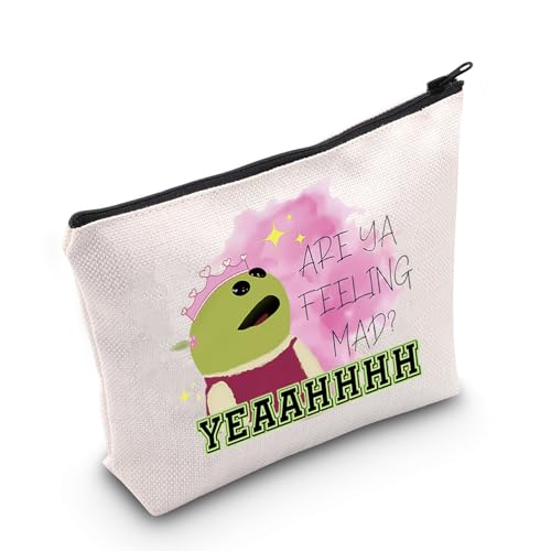 WCGXKO Cartoon Movie Lover Gift Are Ya Feeling Mad Yeaahhhh Makeup Bag Cartoon Gift For Women Cosmetic Zipper Pouch (Are Ya)