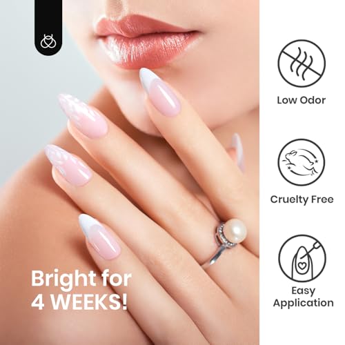 Beetles White Gel Nail Liner Polish with Built-in Fine Brush (7ml)