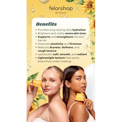 Start Your Day Brightening Day Cream with 5% Niacinamide & Ceramide, Lightweight Daily Face Cream for Dull Skin, 1.69 fl oz