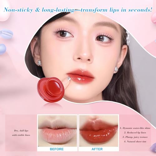 Lip Pudding Pot - Hydrating Glass Shine Gloss, 0.17 fl.oz