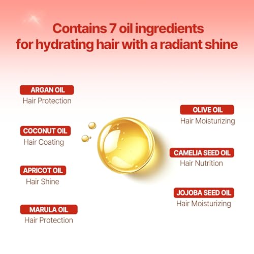 Mise En Scene Perfect Rose Perfume Serum 2.71 Fl Oz - Hair Nourishing & Heat Protectant with Argan Oil