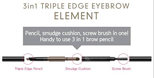 BOM 3in1 Triple Edge Eyebrow Pencil #02 Dark Brown