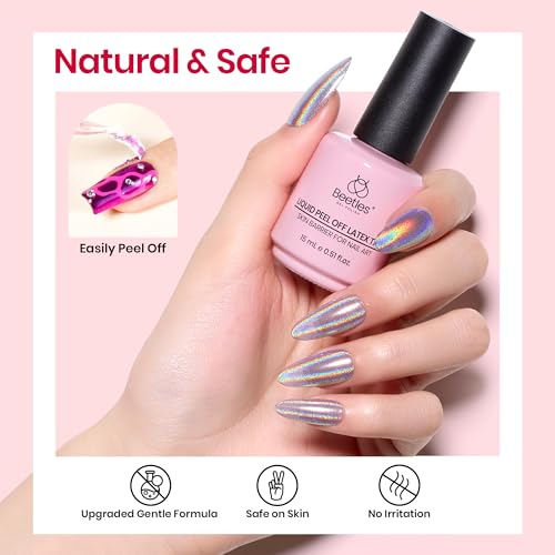 Beetles Liquid Latex for Nails 15ml Peel-Off Cuticle Guard