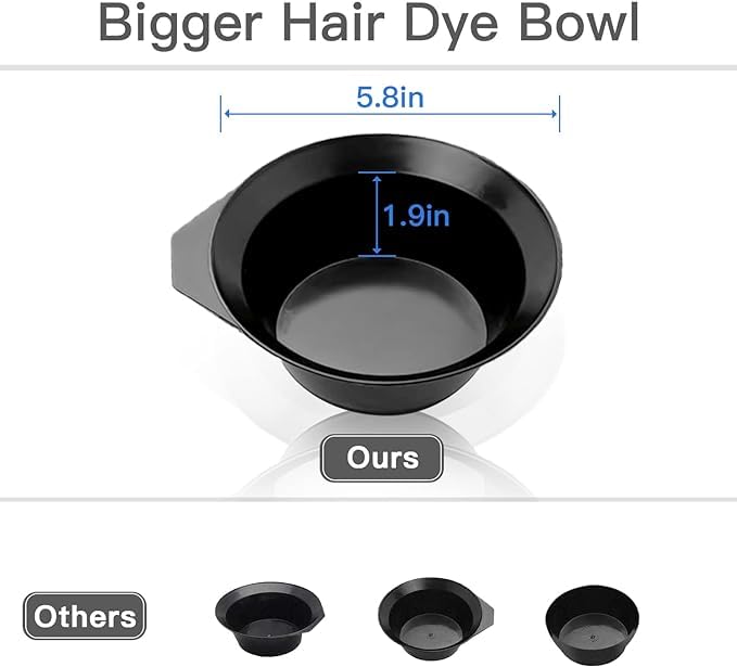 Hair Dye Brush and Bowl Set - 20 Pcs DIY Salon Kit