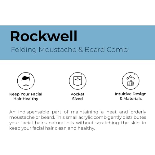 Rockwell Folding Beard & Moustache Comb
