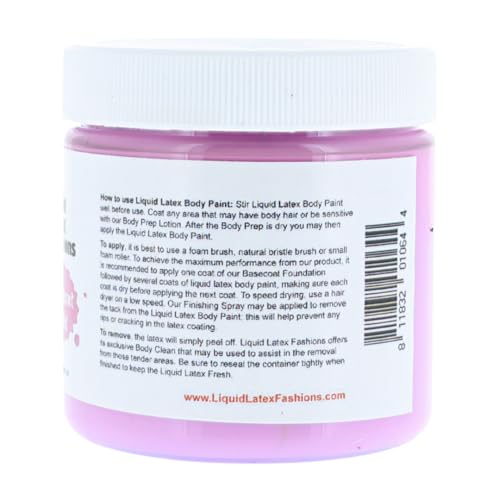 Fluorescent Violet UV Reactive Body Paint - 4 oz Liquid Latex