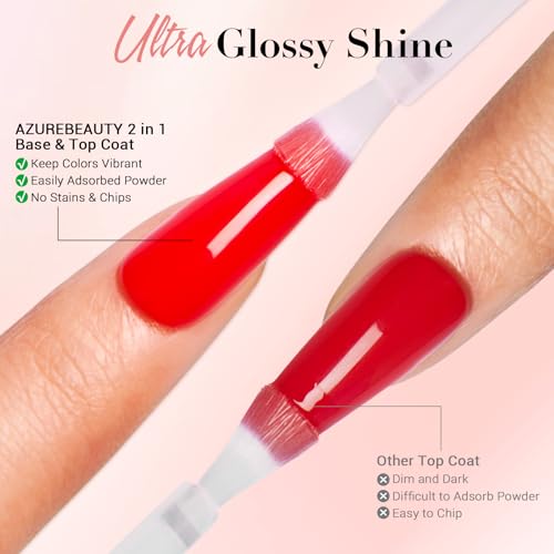 AZUREBEAUTY Dip Powder Liquid Set - 4-Piece Dipping Nail Kit (15ml)