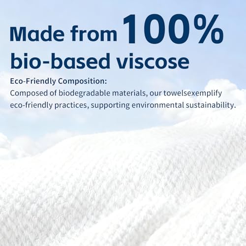 Chlitina 100% Biobased Face Towels XL, 50 Count