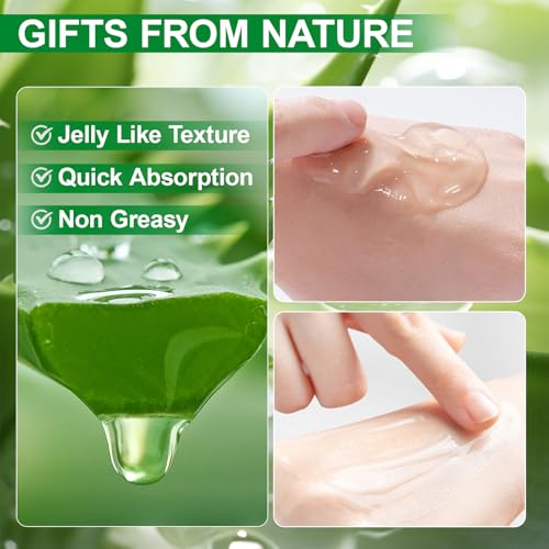 Erinde 30-Pack Travel Size Aloe Vera Gel - Face, Hair & Body