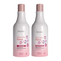 Inoar Glycolic Force Shampoo & Conditioner Bundle with Glycolic Acid for Deep Cleansing, Intense Hydration & Renewed Shine, 2 x 16.9 fl.oz