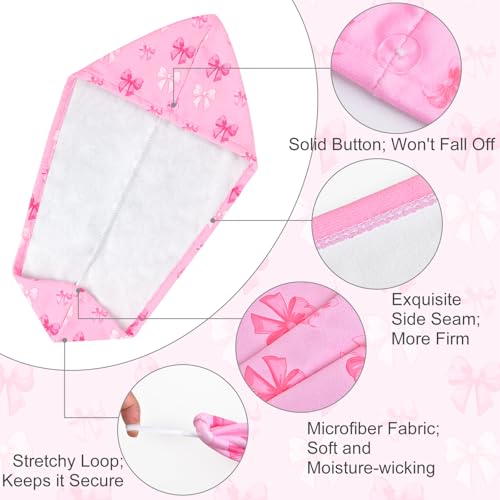 Microfiber Hair Towel Wrap 2-Pack Quick Dry Turban for Kids