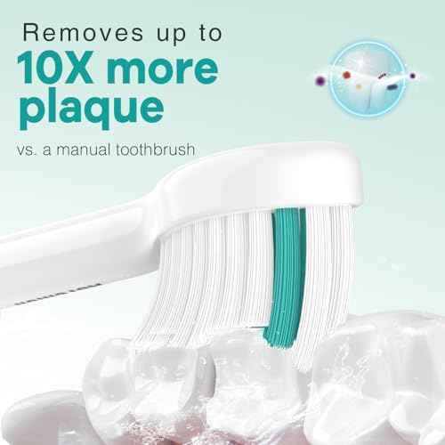 Aoremon Toothbrush Replacement Heads Compatible with Philips Sonicare E-Series Essence Xtreme Elite Advance CleanCare Screw-on Electric Toothbrush Handle Head Come with Hygienic Caps, 3 Count, White