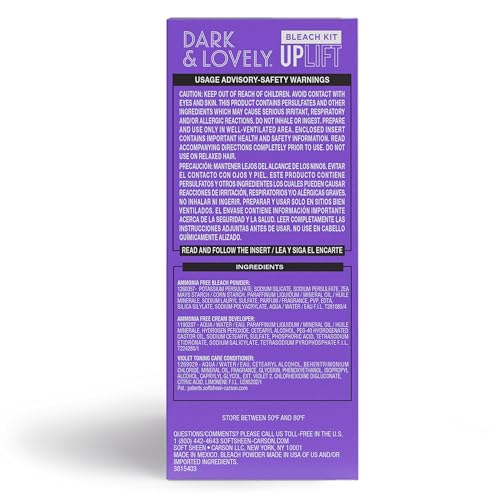 Dark and Lovely Uplift Bleaching Kit for Curly Hair - Ammonia-Free