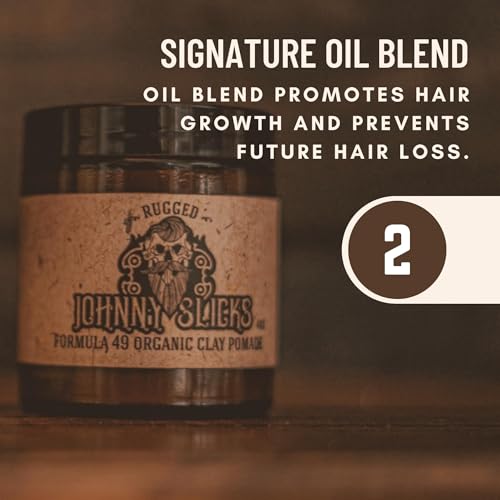 Johnny Slicks Clay Pomade - Firm Hold & Matte Finish 2oz