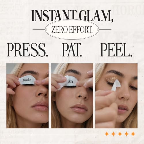 Fazit Golden Eye Speckle Patches - Glitter Makeup Stickers for Women