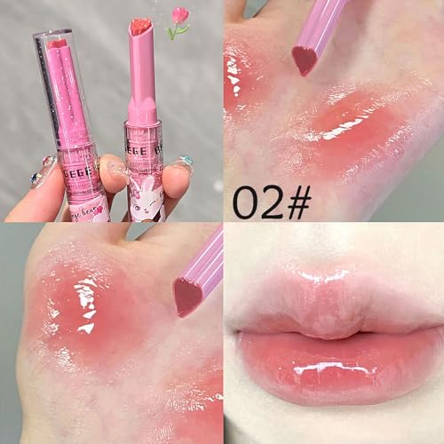 Jelly Lipstick Set 3 Colors Heart Shape Lip Gloss