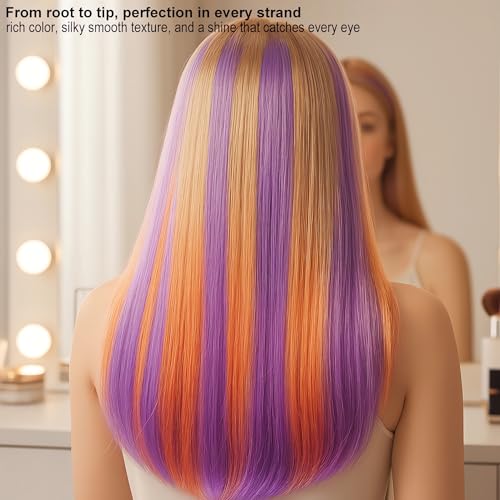 10-Color Hair Chalk Comb Set - Washable Temporary Hair Dye