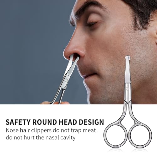 Small Safety Scissors with Round Tips - Nose Hair, Eyebrow & Grooming