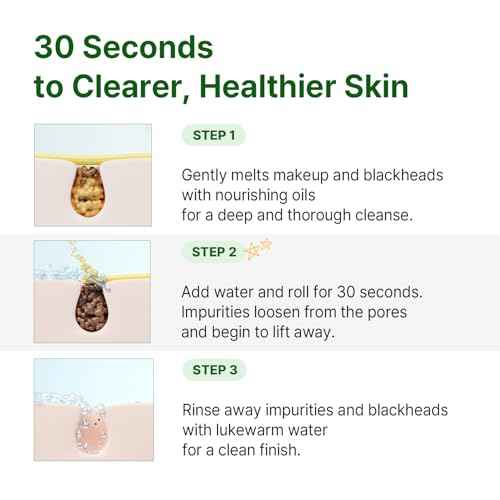 AVCA Green Herb Blackhead Cleansing Oil ? Makeup & Blackhead Remover, Plant-Based Oils with Vitamin E & Squalane, Lightweight Pore Cleanser, Korean Skincare for Normal/Oily Skin, 6.76 fl oz (200 mL)