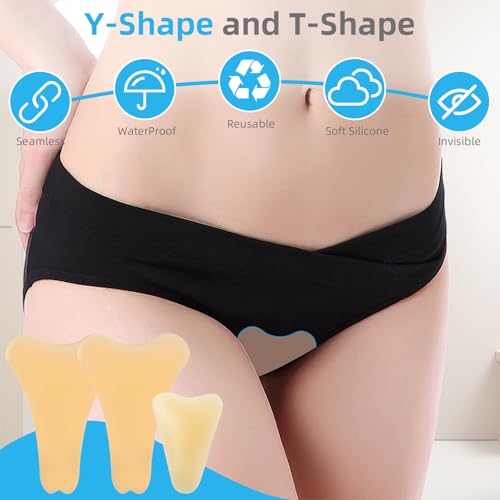 Silicone Camel Toe Concealer Pad - Invisible Reusable (3 Pack)