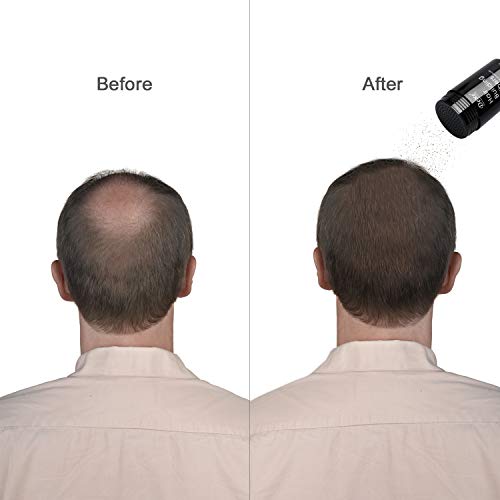 Dexe Hair Building Fibers Powder - Black, Instant Hair Thickener