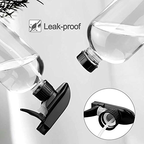 16oz Glass Spray Bottles with Adjustable Nozzle - Refillable
