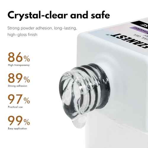 FZANEST Chrome Base Coat Gel Base Top Coat for Chrome Nail Powder 15ml No Wipe Clear Gel Nail Polish High Gloss Mirror Shine Long Lasting Easy Application Soak off DIY Home Salon Art Design