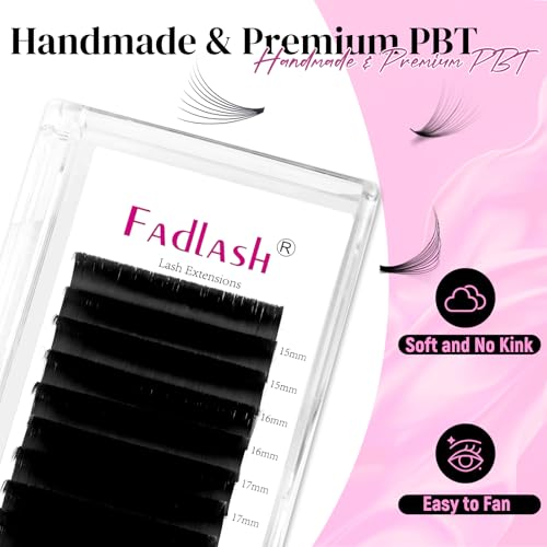 FADLASH Easy Fan Lash Extensions D Curl 15-20mm Mix