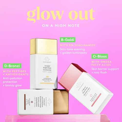 Drunk Elephant O-Bloos Rosi Drops - 30 ml/1 fl oz - Peachy-Pink Color Serum Drops - Clean Clinical Skincare - Cruelty-Free - Dermatologist-Tested - Free of Essential Oils, Silicones, and Fragrance