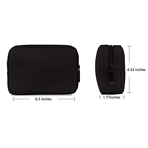Electronics Accessories Organizer Bag - Small Black Case
