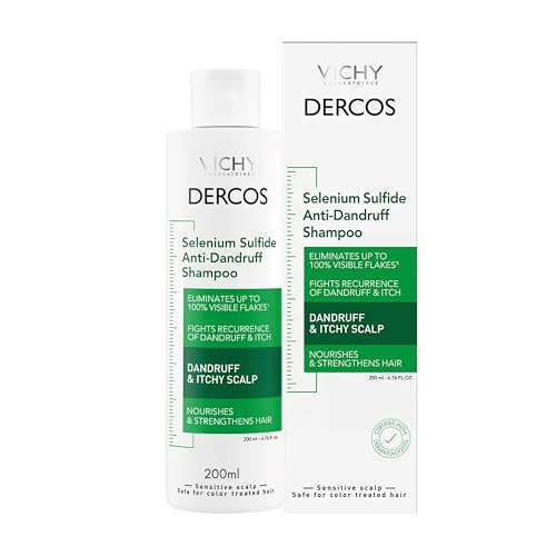 Vichy Dercos Dandruff Shampoo - Antifungal Itchy Scalp Relief