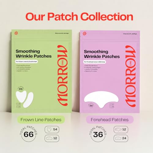 Morrow Forehead Wrinkle Patches - 36 Peptide Anti-Aging Stickers