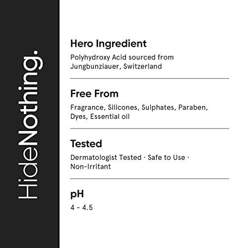 Minimalist 3% PHA Alcohol Free Hydrating Face Toner for Pore Tightening | Mild Exfoliation, pH Balancing & Rebalancing Skin Microbiome | for Women & Men | 5 Fl Oz / 150 ml