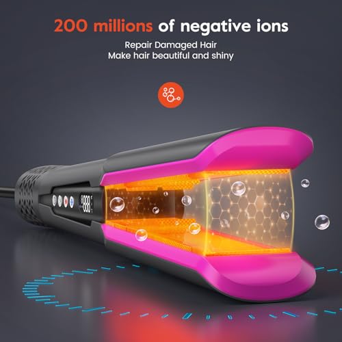 Slopehill 2-in-1 Hair Straightener & Blow Dryer with Ionic Airflow