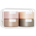 Gemice 1oz Magnetic Travel Containers Set with Labels, Apricot - Leakproof Toiletry Bottles for TSA Carry-On