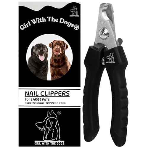 Pet Nail Clippers by Girl With The Dogs, Nail Clippers for Grooming and Claw Care for Cats/Dogs (Large)