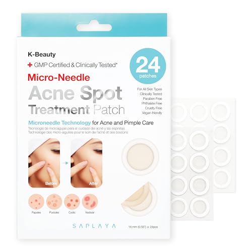 Saplaya K-Beauty Blemish Patches (24 Count) – Ultra-Thin Spot Treatment