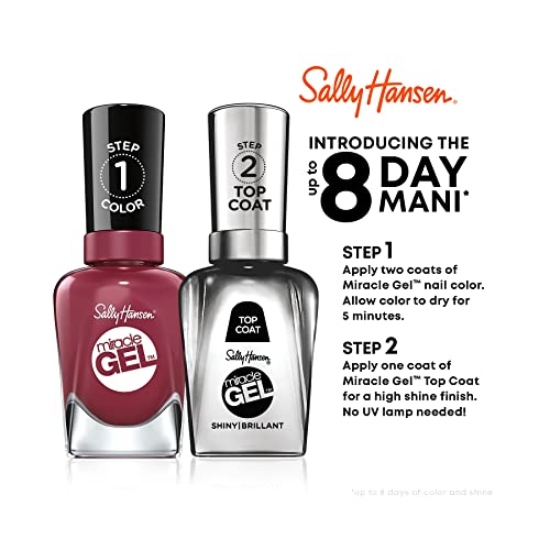 Sally Hansen Miracle Gel Nail Polish, Per-Suede, No UV Lamp