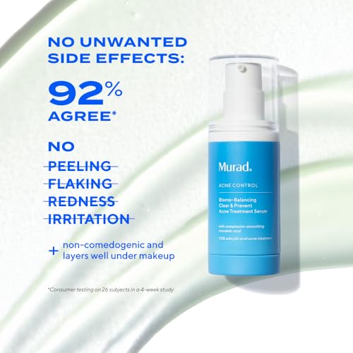 Murad Biome-Balancing Acne Treatment ? Salicylic, Mandelic, and Glutamic Acid Serum for Clearing and Preventing Breakouts, Decongesting Pores, and Balancing Skin Microbiome ? 1.0 Fl Oz