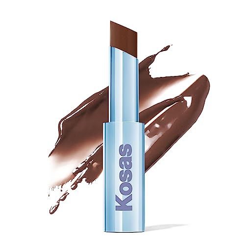 Kosas Wet Stick Moisturizing Shiny Sheer Lipstick with Ceramides, Hyaluronic acid, Peptides and Mango Butter - Soothes, Softens, and Moisturizes Lips – Cinnamon Spritz