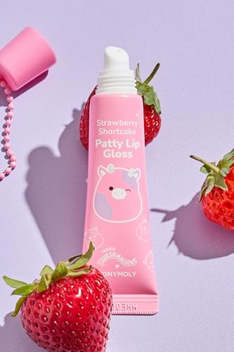 TONYMOLY Squishmallows Patty Strawberry Lip Gloss Keychain 11ml